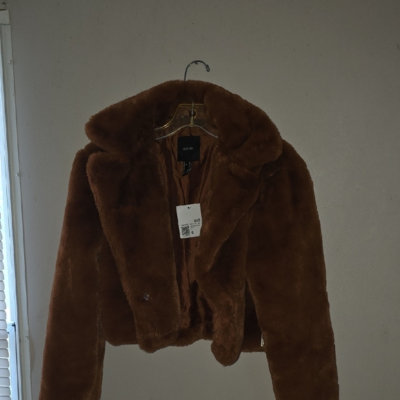 Forever 21 Rich Brown Teddy Jacket - Picture 4 of 7